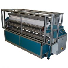 Stroj na odvvíjanie a rezanie materiálu potiahnutého PVC CTL-2000