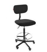 Stolička Black 01 H + RING WH